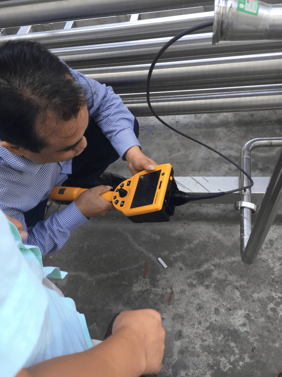 [應用案例] 古安泰工業內窺鏡應用于某食品機械管道的內部檢測